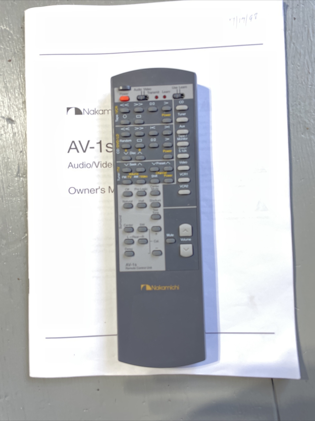 Nakamichi AV-1s Surround Receiver