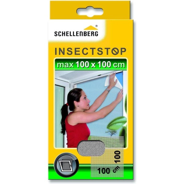 Schellenberg Fliegengitter FüR Fenster 100X100Cm Insektenschutz MüCken Fliegen-image