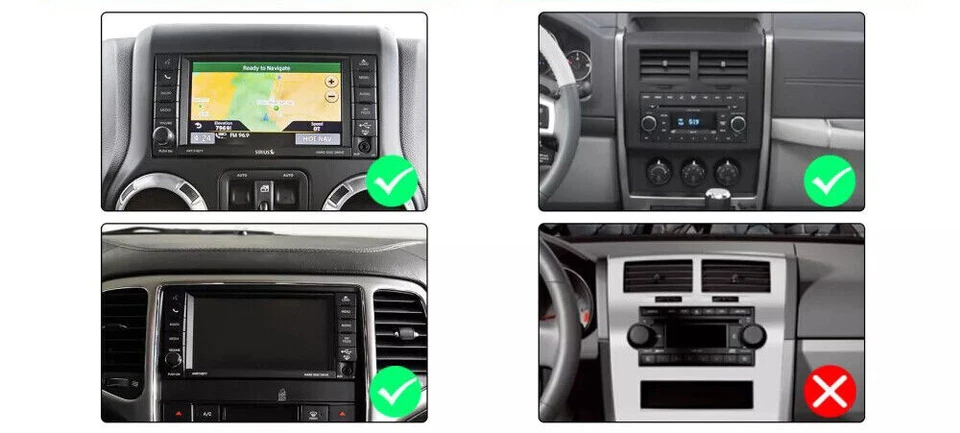 Carplay Car Radio For 2009-2012 Dodge Ram 1500 2500 3500 Android 13 7" GPS Navi Foto 3 de 4