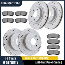Fit for Nissan Maxima 2009-2014 2016-2019 Front Rear Brake Rotors Pads Brakes