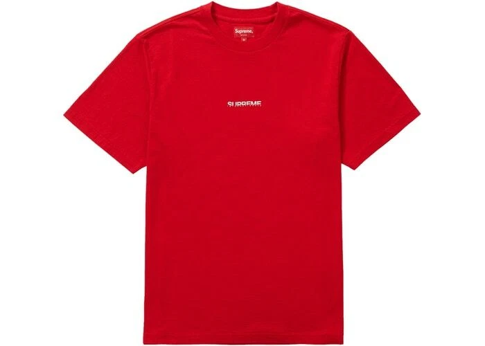 NWT Supreme Men's Internationale Short Sleeve T SHIRT Red Size XL