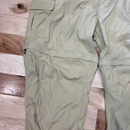 LL Bean Tropicwear Tan Nylon Hiking Cargo Pants Men's Size XL Convertible - Picture 2 of 6