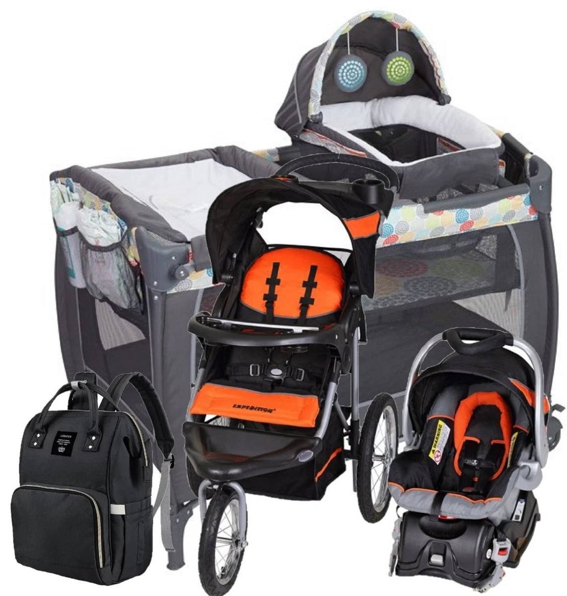 Car seat and top jogger stroller combo