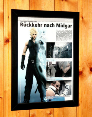 Final Fantasy VII 7 Advent Children Anime Manga Promo Poster / Ad