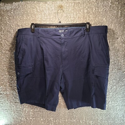 Izod Cargo Shorts Men 48 Navy Blue Beach House Saltwater 10