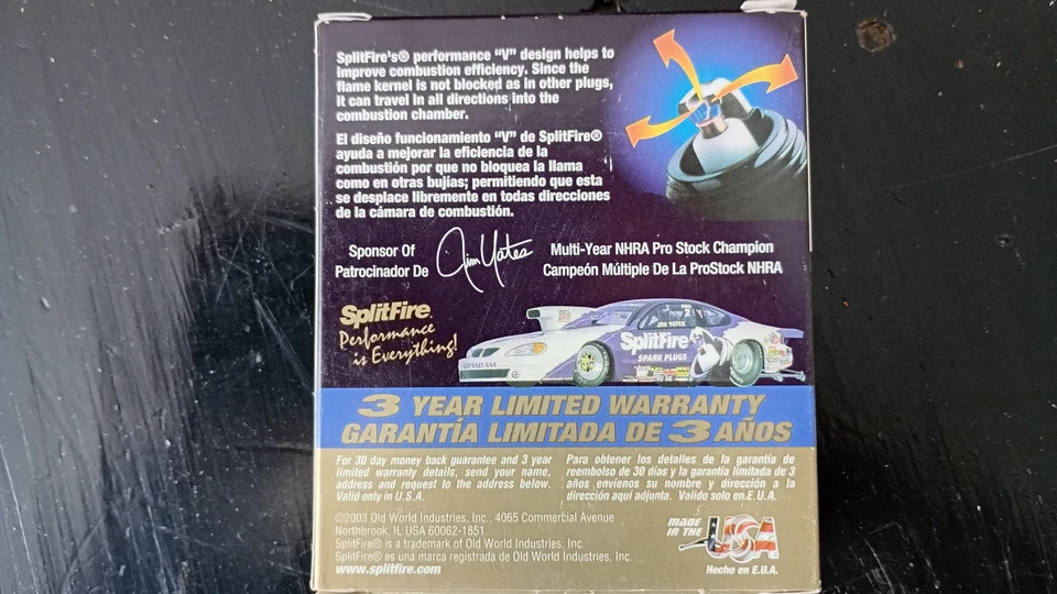 Splitfire SF392c Spark plugs Pack of 4 NOS - Image 4 of 4