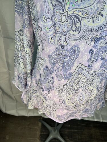 Separates by NY City Design Co. Camicetta con volant 1XL viola - Foto 4 di 11