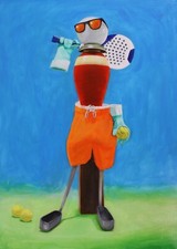 STEFANO MANZOTTI 'SINNER' OLIO SU TELA 50x70CM 2024 OPERA CERTIFICATA