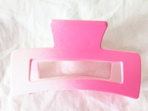 Pink Gradient Claw Clip 5 INCHES Matte Hair Accessory Square 70s Aesthetic 1PC