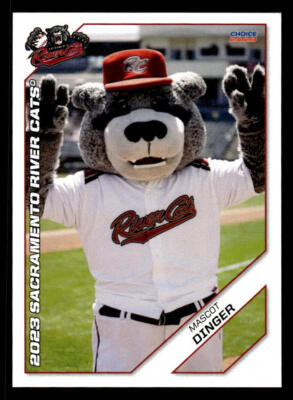 Mascot Dinger 2023 Choice  SACRAMENTO RIVER CATS #40   SACRAMENTO RIVER CATS