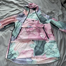 Ladies Size Xl Dope Ski Multicoloured Hooded Jacket Coat Snow Ski Vgc