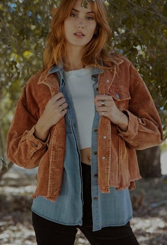 oversized corduroy jacket women's