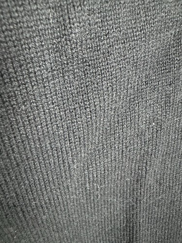 Express Mens Cable Knit Black Double Breasted Cardigan Large NEW - Picture 3 of 6