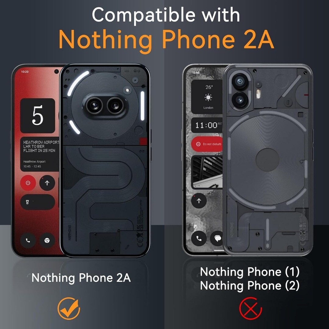 Coque Silicone Fine + Verre Trempé Pour Nothing Phone (2a) - Neuf, Marque Htdmobiles - Protection Complète