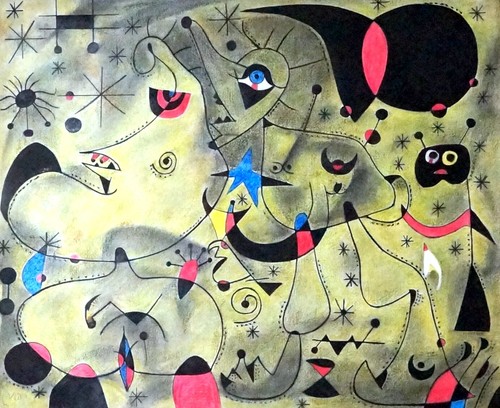 JOAN MIRO / Original Mixed Media on Paper Technique, Art Drawing Signed. - Picture 4 of 11