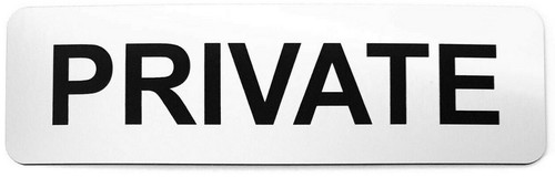Private Sign Plaque 5 Sizes 30 Colours Outdoor Rated Office Door Business Work - Picture 23 of 131