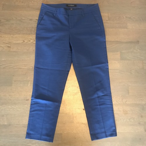 Royal Blue Casual Crop Pants 