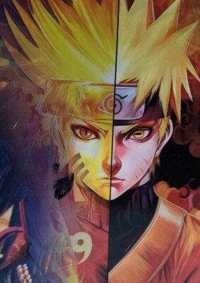 3d Naruto SHIPPUDDEN  Naruto, Madara, Sasuke lenticular poster         