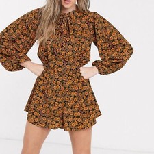 Topshop Ditsy Print Playsuit Romper Size 6