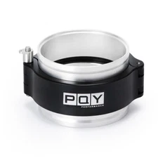 HD Clamp V-band Flange Assembly Fits 3" INCH 76mm Turbo Dump Pipe Black