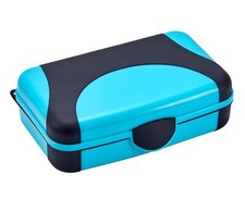 It's Academic Hard Pencil Case Durable Plastic Kid-Friendly Design, Blue  Black