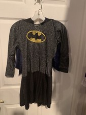 Batgirl Hooded DC Comics Superhero Costume Dress Cape Child Size XL