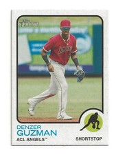 DENZER GUZMAN 2022 Topps Heritage Minor Base Card ACL Angels (#35)