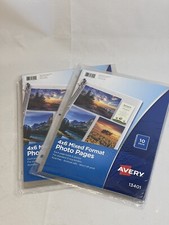 Avery 4 X 6 Mixed Format Photo Pages Clear Lot Of 2