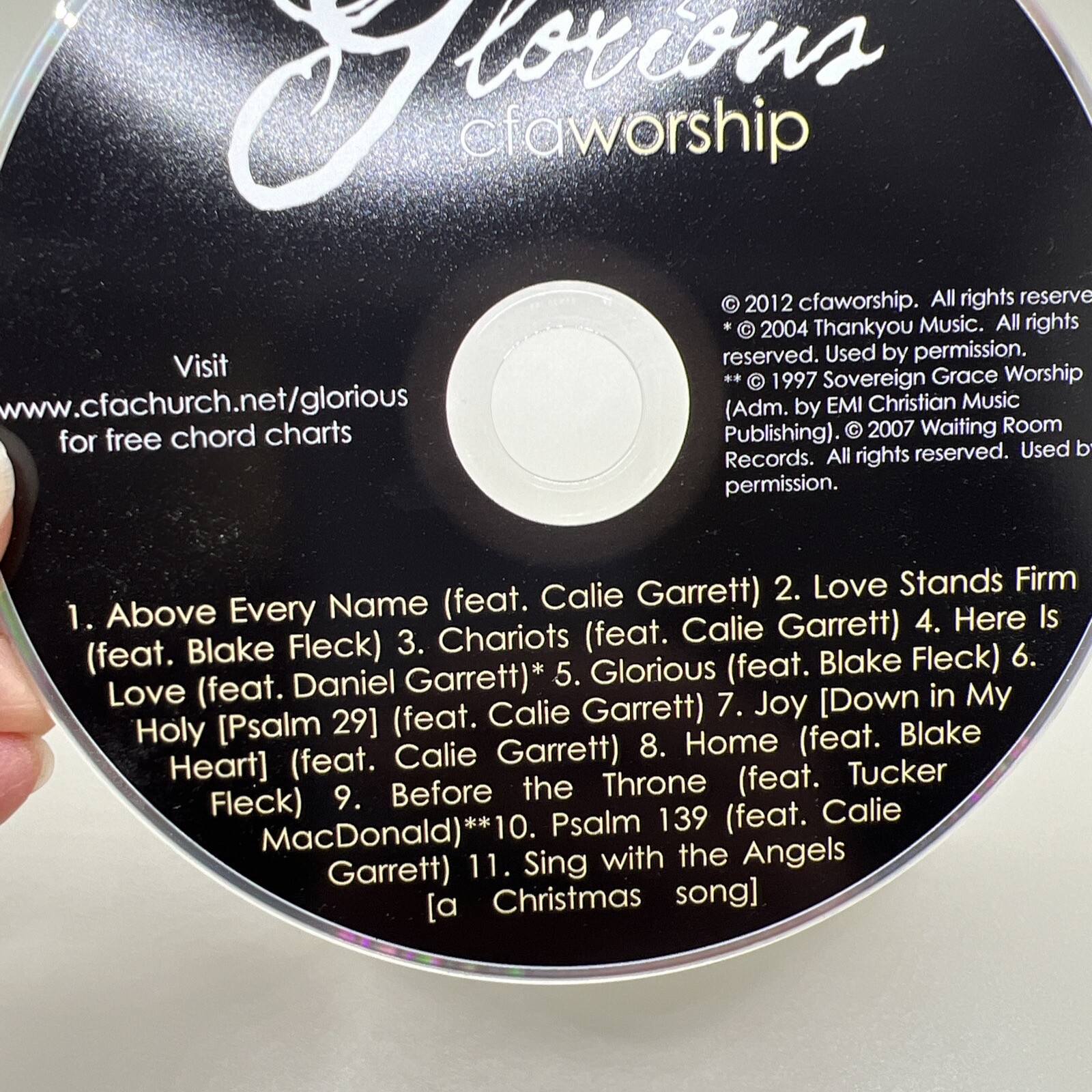 Glorious CFA Worship CD-image
