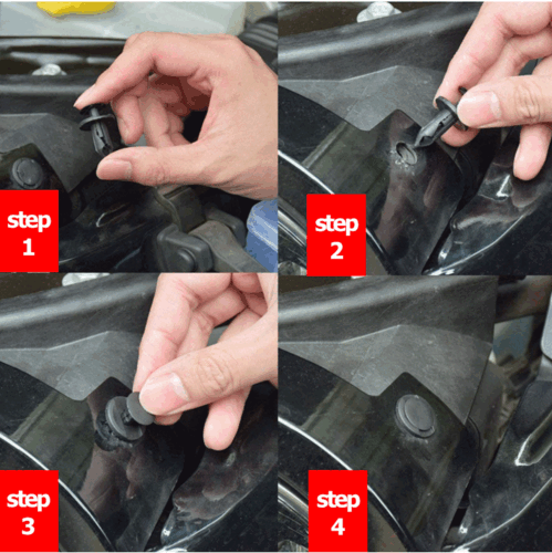 120PCS 8mm Auto Car Plastic Rivets Fastener Fender Push For Cadillac ATS CTS - Picture 7 of 12