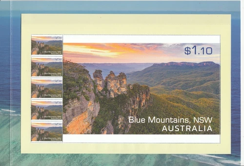 2022 Our Beautiful Continent set of 4 x large Miniature Sheet Collection. Pack