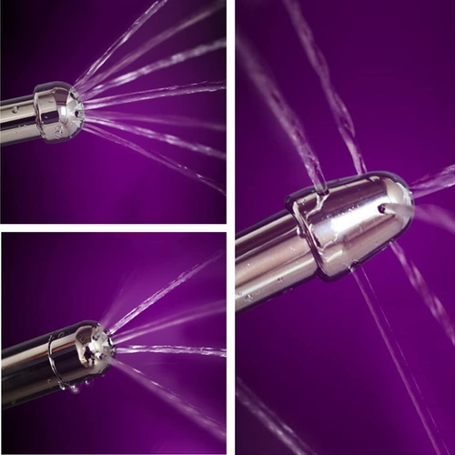 Bathroom Handheld 3 Heads Aluminum Enema Shower Colonic Douche - Picture 5 of 12