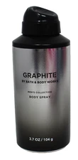 Bath & Body Works Graphite Men's Body Spray Mist Cologne 3.7 oz Mens