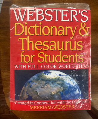 Webster's Dictionary & Thesaurus for Students: With Full-Color World Atlas