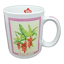 Hilo Hattie Tropical Flowers Mug Cup 2005 Island Heritage Store of Hawaii