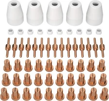 ARCCAPTAIN 60PCS PT31 Plasma Cutting Consumables Fit CUT-40 CUT-50D CT-312 Tool