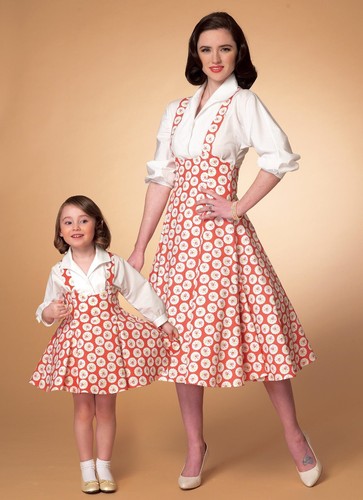 Jersey y Top McCalls PATRÓN DE COSTURA M7184 Misses/Girls Retro Años 50 - Imagen 5 de 7