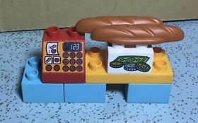 2014 LEGO DUPLO SET# 10546-MY FIRST SHOP 39PCS 1 DOG  1 CAR 2 FIGURES NO BOX