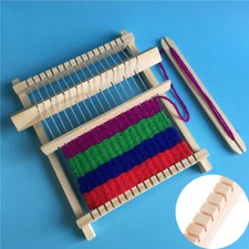 Weaving Yarn Knitting Machine Educational Wooden  Hand DIY Craft Loom Kids