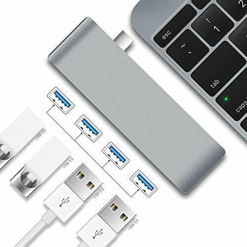 Basix USB C To 4 Port USB 3.0 Adapter Aluminum Type-C Hub With Portable Data - Picture 1 of 3