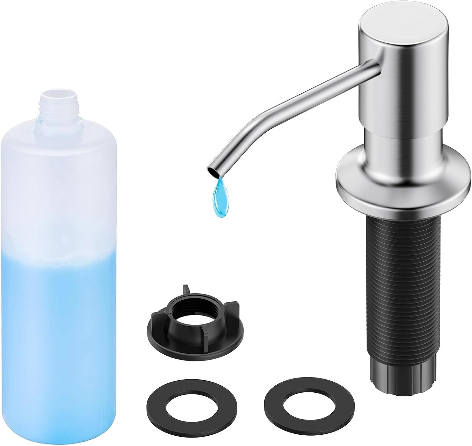Soap Dispenser For Kitchen Sink Brushed Nickel Countertop Soap Dispenser Pump