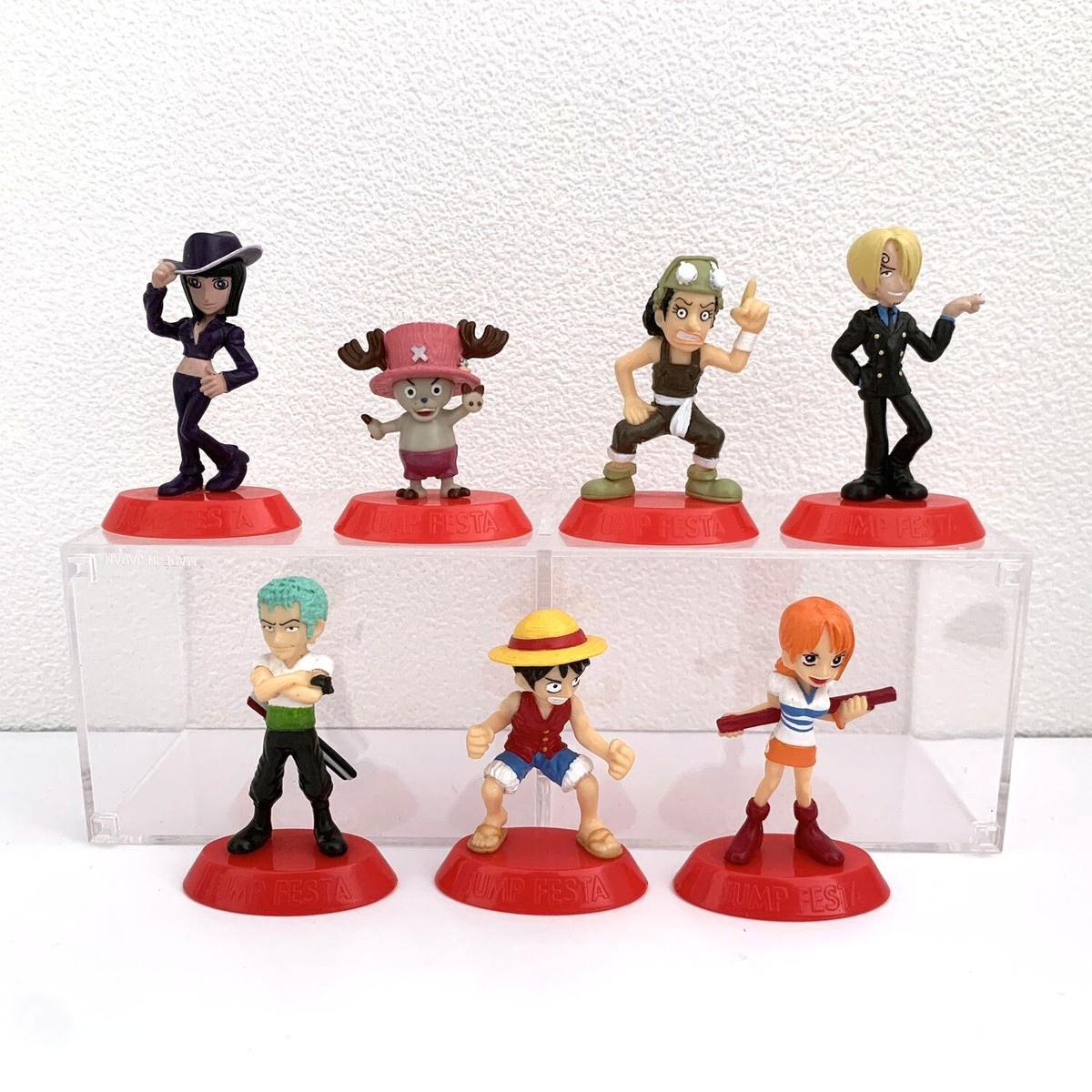 Coca-Cola One Piece 4本セット One Piece LUFFY ZORO NAMI SANJI ROBIN CHOPPER USOPP Set Figure
