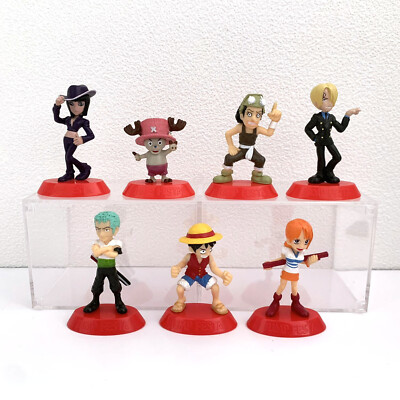 One Piece LUFFY ZORO NAMI SANJI ROBIN CHOPPER USOPP Set Figure Anime Coca Cola