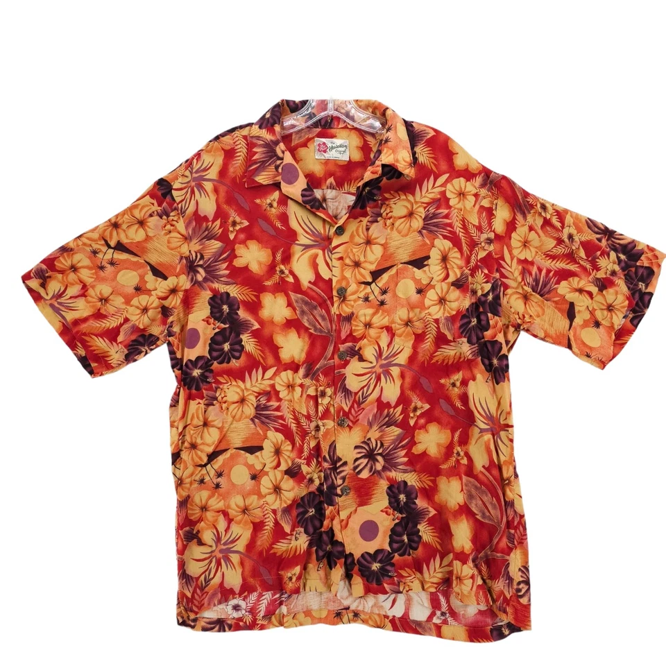 Hilo Hattie Hawaiian Short Sleeve Shirt Vibrant Colorful Floral Size LARGE - Image 2 of 4