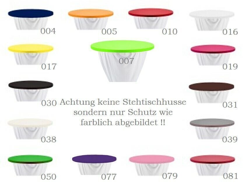 Stehtischhussen Topcover Schutz für Stehtisch Überzug Bistrotisch HussenAlarm