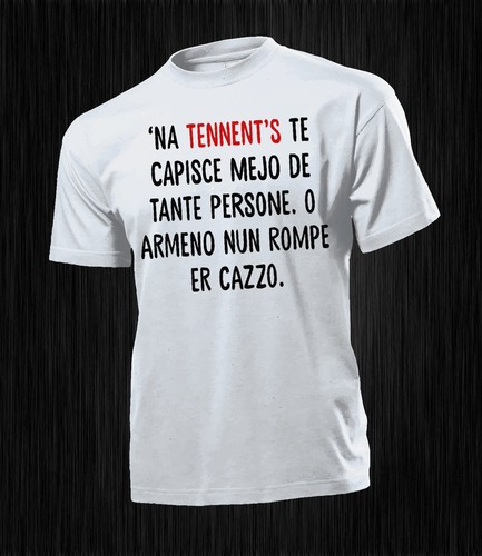 T-SHIRT UOMO HAPPINESS REGALO ESTATE DIVERTENTE AFORISMI ROMANI TENNENT'S |  eBay