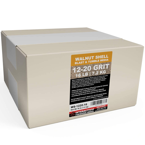 16 Lbs or 7.2 Kg Ground Walnut Shell Media 12-20 Grit - Medium Course Walnut Sh - Picture 2 of 12