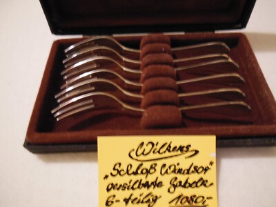 6-Set Schloss Windsor England Kuchengabeln, Marke WILKENS Wert-Design
