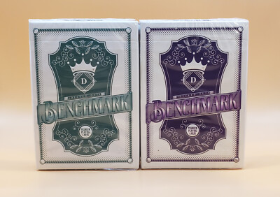 Benchmark Playing Cards - Decked Out Cards - 2 Deck Set [Purple & Teal]