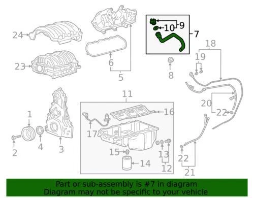 Tubo de llenado genuino GM 2018-2023 Chevrolet GMC Express Savana 2500 3500 12700610 Foto 2 de 2